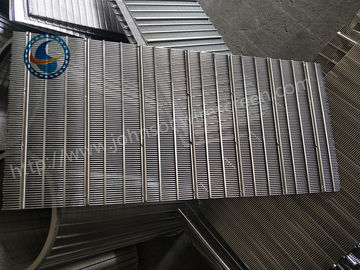 High Precision 304 Stainless Sieve Screen , Wedge Wire Sheets 1.25mm Slot Size