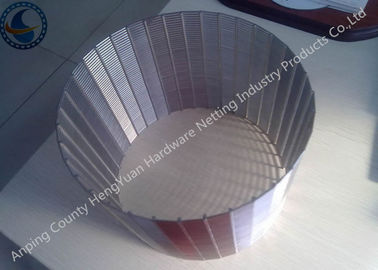 Anti Corrosion Wedge Wire Screen Pipe , Stainless Steel Wedge Wire Mesh Tube