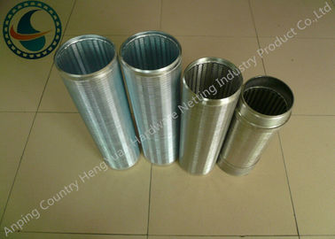 Continuous Slot Opening V Wire Screen For Quarry Screening / Mine Sifting