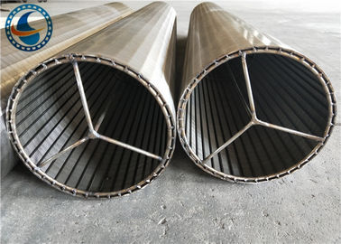 Anti Corrosion Wedge Wire Screen Pipe , Stainless Steel Wedge Wire Mesh Tube
