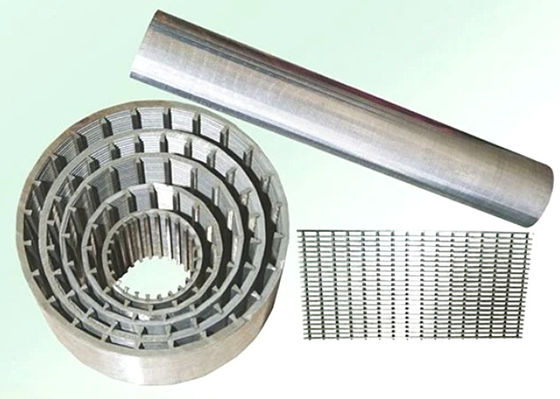 Anti Corrosion Full Welding Johnson 0.02mm Slot Water Wire Screen For Oil Industry