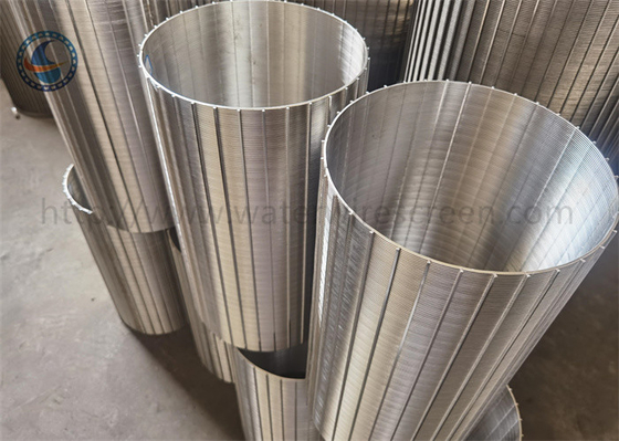 SUS 304 316l d'écran de tambour rotatoire de blessure de fil de cale de fil de V Shap