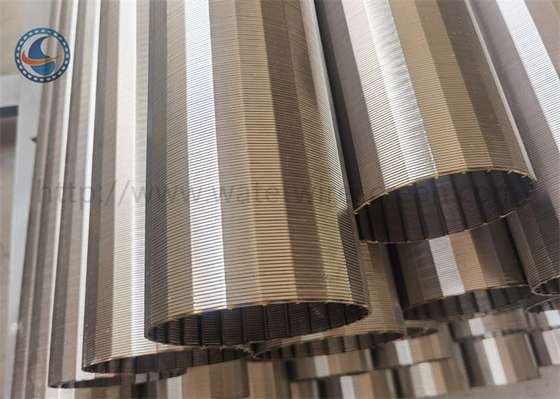 201 solides solubles Johnson Filter Screen, tube d'écran de fil de cale d'enveloppe de V