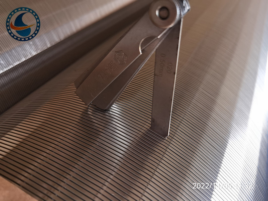 ouverture continue de fente de Johnson Vee Wire Screen SS304 0.5mm de la fente 12inch