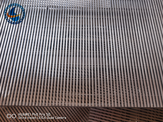 Panneaux d'écrans en fil de fer à ciseau sur mesure Ss316l pour filtration des sédiments