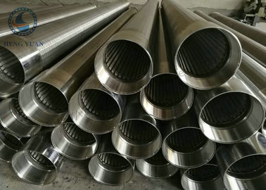 Type lourd tuyau encoché d'écran, tube de filtre pour puits de l'eau d'acier inoxydable
