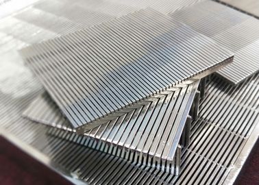 Les panneaux d'écran de Johnson Slot Sieve Wedge Wire plaquent l'acier inoxydable pour la filtration de pulpe