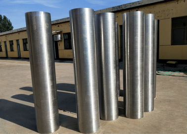 Tambour rotatoire d'écran de fil formé par vé d'acier inoxydable pour l'usage industriel
