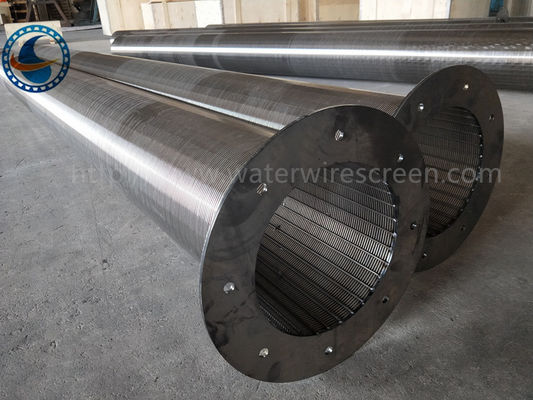 Écran de fil de l'eau de l'acier inoxydable 304, Johnson Screen With Flange End