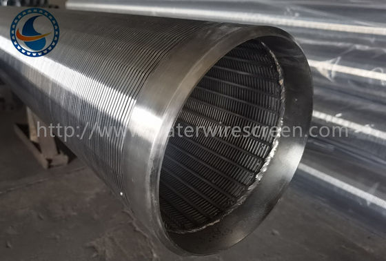 Tuyau d'écran de fil de cale de l'acier inoxydable Od168mm avec la fente de 1.0mm