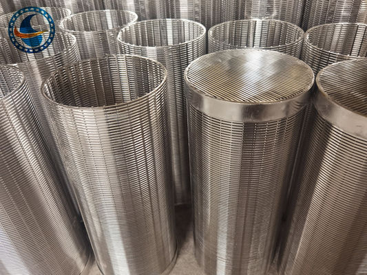 316l tamis filtrant de l'acier inoxydable Vee Wire Hydrogenation Wedge Wire