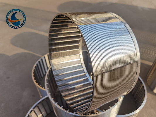 Fente en forme de tambour de Johnson Wire Mesh With 300μm de l'acier inoxydable 304