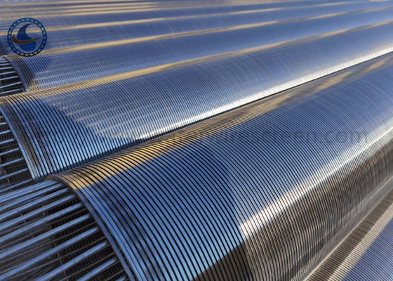 Tuyau de contrôle de sable de puits d'eau d'écran de fil de cale d'acier inoxydable de Johnson 25mm