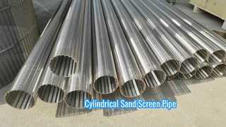 Tuyau cylindrique d'écran de fil de cale de la fente 1.0mm SS304