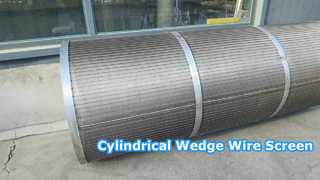 Écran cylindrique de fil de la cale SS304
