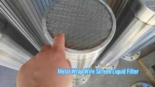 Filtre liquide d'écran de fil d'enveloppe en métal de la fente 50μm de SS316L