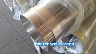 Écran de puits d'eau SS304 8-5/8" avec filetage mâle et femelle BSPT